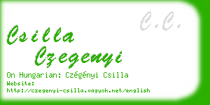 csilla czegenyi business card